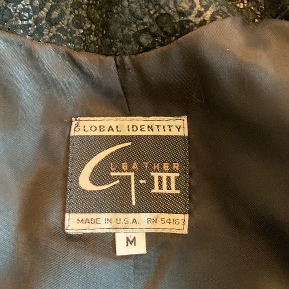 Global Identity black leather jacket size M - Picture 8 of 10